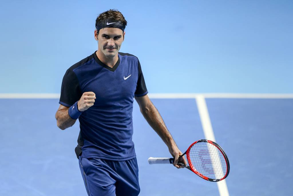 Roger Federer venceu David Goffin na Suíça. (Foto: Fabrice Coffini/AFP)