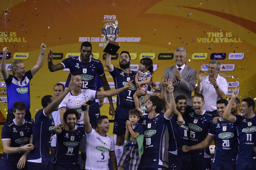 Cruzeiro foi bicampeão mundial de vôlei neste sábado (Foto: Douglas Magno / DM Press/Sada Cruzeiro)