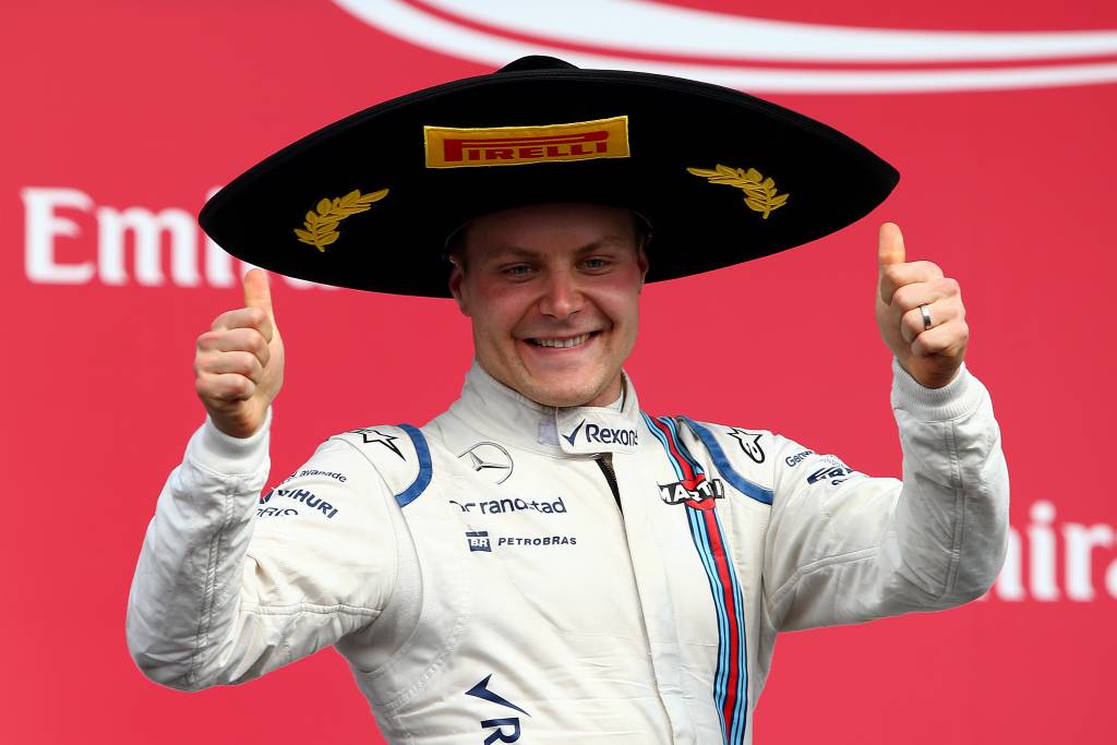 Valtteri Bottas terminou GP do México em 3º e fez o segundo pódio do ano (Foto: Mark Thompson/Getty Images/AFP)