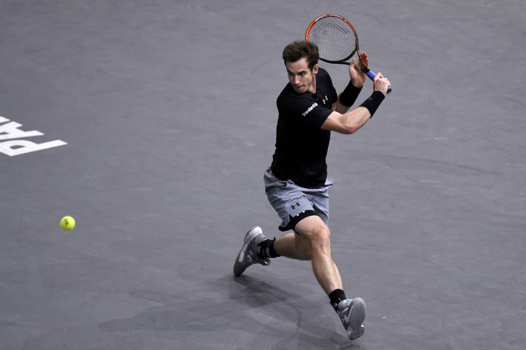 Andy Murray precisou de menos de uma hora para eliminar Borna Coric em Paris (Foto: Miguel Medina/ AFP)