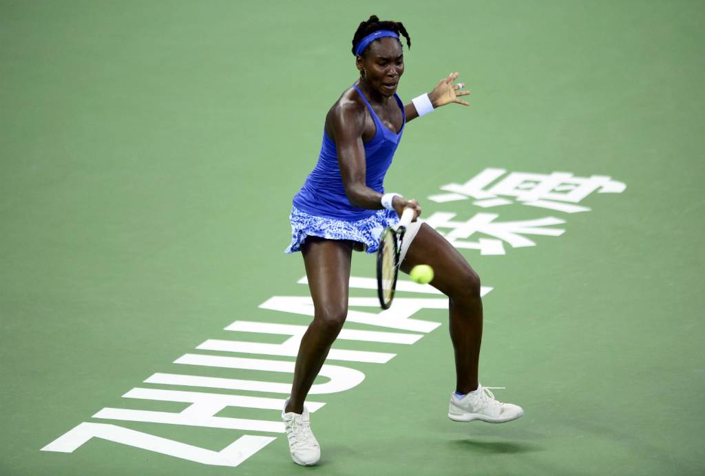 A veterana Venus Williams está a uma vitória do top-10 do ranking mundial (Foto: STR/ AFP)
