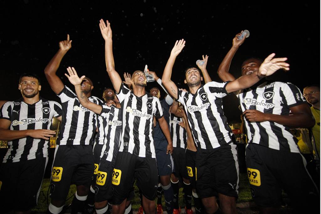 Com quatro rodadas de antecedência, o Botafogo enfim garantiu o acesso à Série A (foto: Vitor Silva/SSPress)