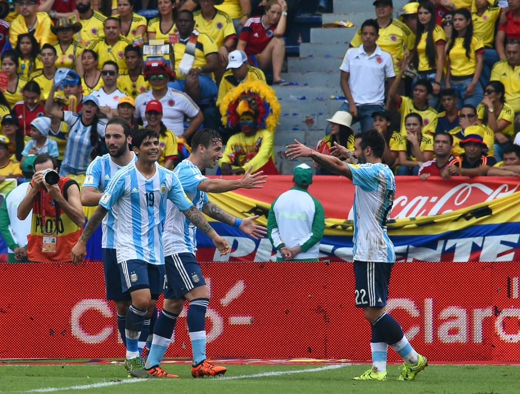 A Argentina conseguiu sua primeira vitórias nas Eliminatórias após três rodadas (Foto: Luis Acosta/AFP)