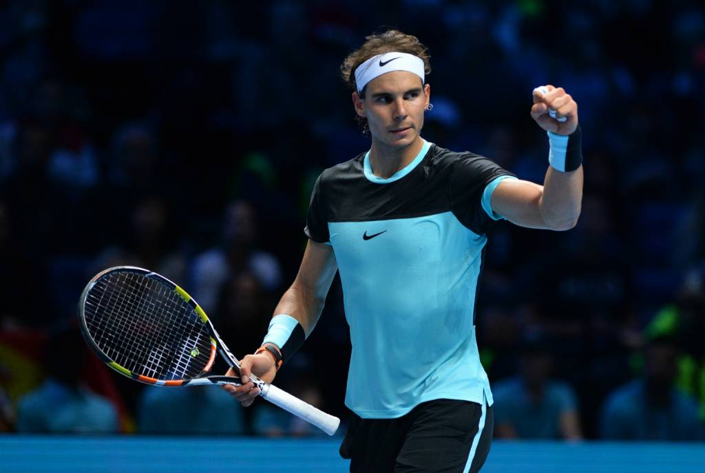 O espanhol Rafael Nadal dominou o suíço Stanislas Wawrinka na estreia do ATP Finals (Foto: Glyn Kirk/AFP)