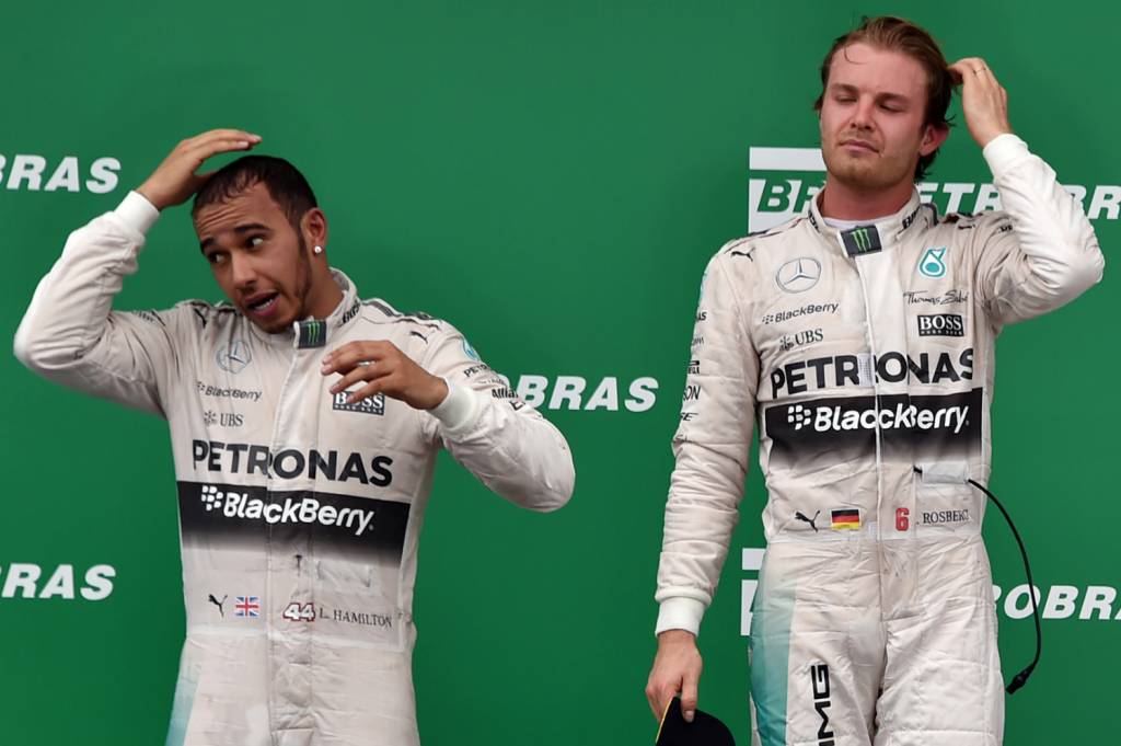 Nico Rosberg superou Lewis Hamilton nas duas últimas corridas, no México e Brasil (Foto: Nelson Almeida/AFP)