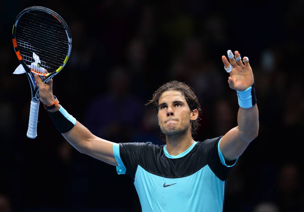 Nesta quarta, Nadal conquistou sua 60ª vitória na atual temporada, uma de suas piores (foto: Glyn Kirk/AFP)