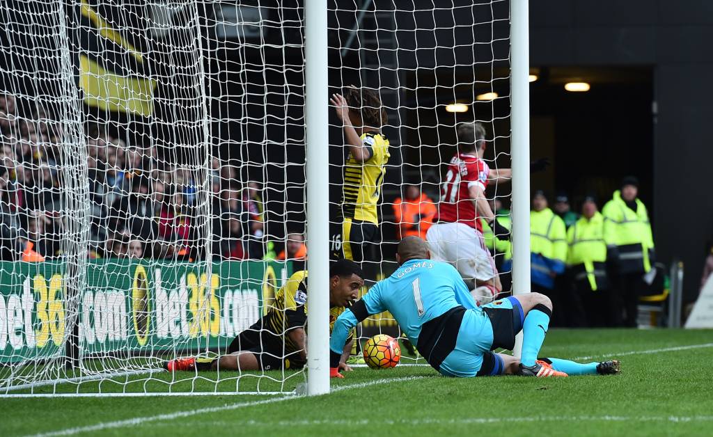 Este gol assegurou a vitória do time visitante (foto: Ben Stansall/AFP)