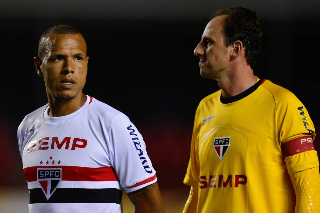Luis Fabiano e Rogério Ceni não terão mais a oportunidade de atuar pelo São Paulo no Morumbi (Foto: Djalma Vassão/Gazeta Press)