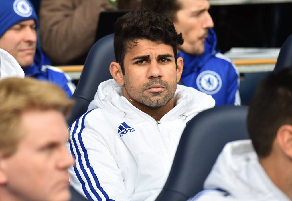 Diego Costa não faz boa temporada, e pode voltar ao Atlético de Madri (Foto: AFP)
