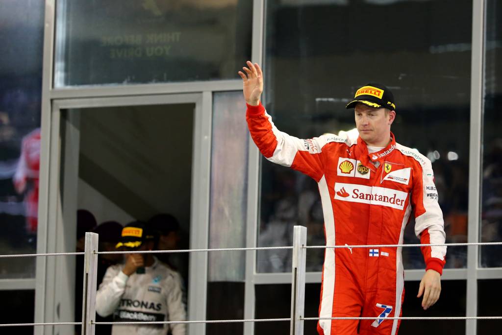 Campeão em 2007, Kimi Raikkonen conseguiu o pódio na tarde deste domingo (Foto: MARWAN NAAMANI / AFP)