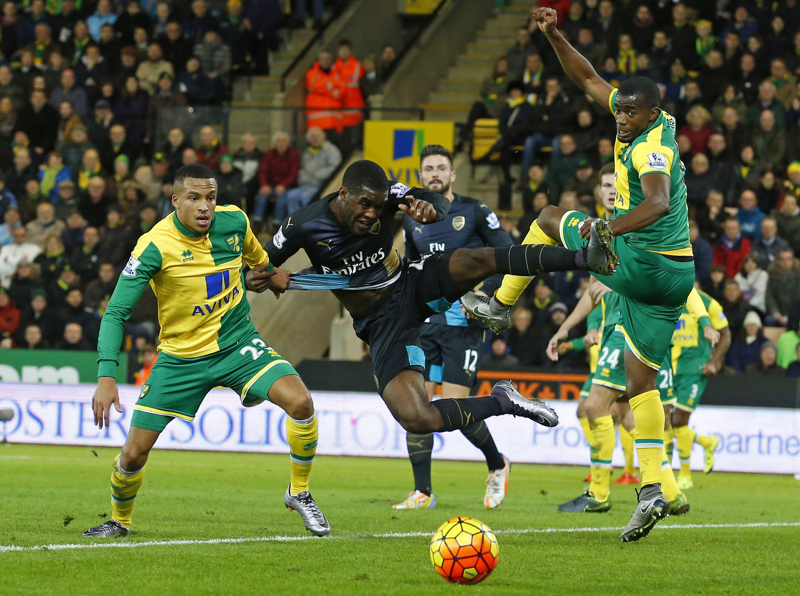 Arsenal jogou bem no primeiro tempo, mas não criou oportunidades no segundo tempo (Foto: AFP/LINDSEY PARNABY)