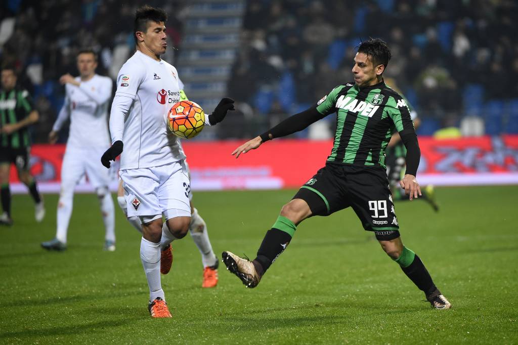 A Fiorentina empatou em 1 a 1 com o Sassuolo, fora de casa (Foto: Olivier Morin/AFP)