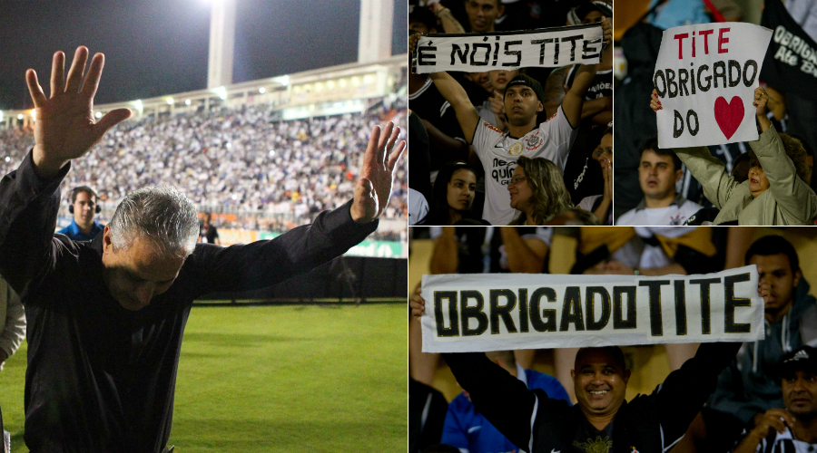 Historiador corintiano vê idolatria a Tite semelhante à dos são-paulinos por Telê Santana (fotos: Gazeta Press)