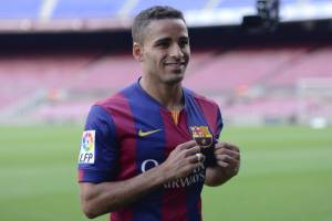 Douglas chegou ao Barça em agosto de 2014, mas pouco atuou (Foto: Josep Lago/AFP)