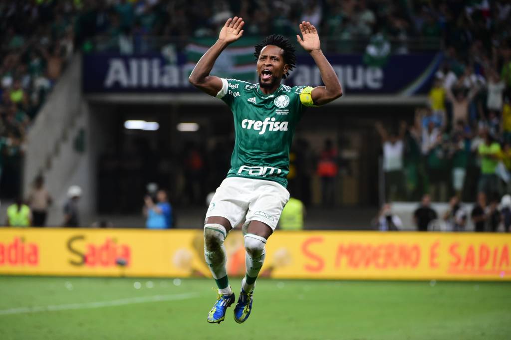 Veterano foi o primeiro a converter um pênalti na disputa decisiva com o Santos (foto: Djalma Vassão/Gazeta Press)