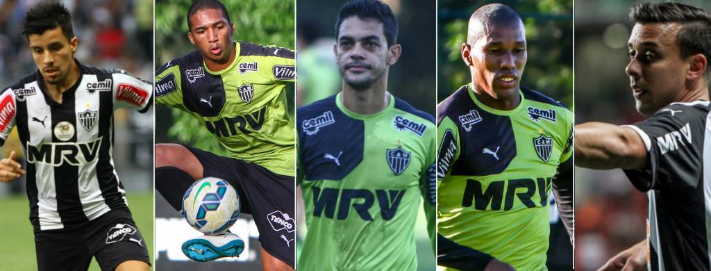 Além de Cárdenas, Galo não contará com Danilo, Pires, Josué, Emerson Conceição e Pedro Boletlho para 2016 (fotos: Bruno Cantini/CAM)