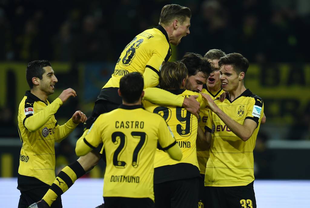 Borussia pressionou desde o início, sofreu o primeiro gol, mas teve calma para virar a partida (foto: Patrik Stollarz/AFP)
