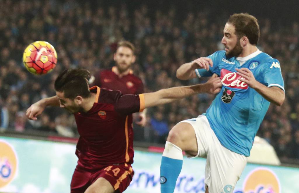 Neste domingo, Napoli e Roma empataram sem gols no San Paolo (Foto: Carlo Hermann/AFP)