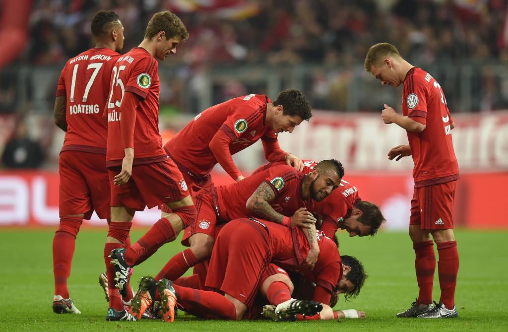 Com a vitória, o Bayern de Munique avançou às quartas da Copa da Alemanha (foto: CHRISTOF STACHE / AFP)