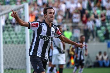 Thiago Ribeiro está emprestado ao Galo, pelo Santos, até junho de 2016 (Bruno Cantini/CAM)