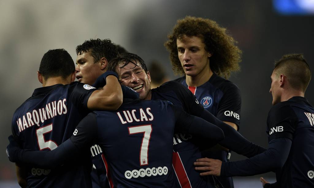 O PSG está invicto no Campeonato Francês e é líder com uma vantagem de 17 pontos (Foto: Franck Fife/AFP)