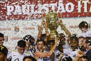 O Santos é o atual campeão paulista, e vai em busca do 22º título (Foto: Djalma Vassão/Gazeta Press)