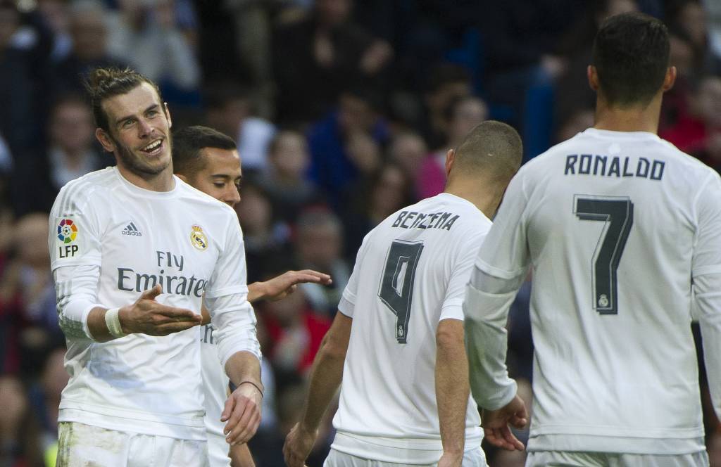 Bale estava inspirado no massacre merengue no Bernabéu (foto: Cutro de la Torre/AFP)