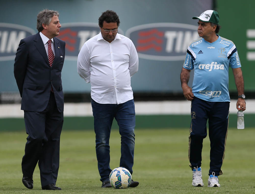 Nobre, Mattos e Marcelo Oliveira suportaram a pressão no Brasileiro e foram campeões (Foto: Cesar Greco/Ag Palmeiras/Divulgação)
