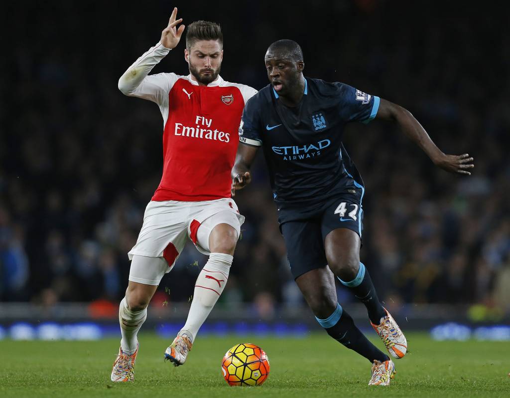 Yaya Touré marcou lindo gol de canhota para o City, mas não conseguiu evitar a derrota (foto: Ian Kington/AFP)