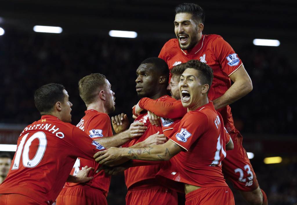 O brasileiro Roberto Firmino construiu a jogada do gol do Liverpool (foto: LINDSEY PARNABY / AFP)