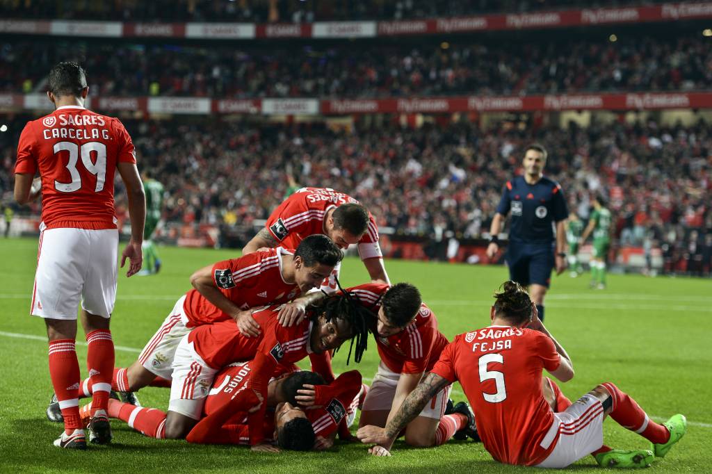 O Benfica saiu vitorioso em sua estreia na Copa da Liga Portuguesa (foto: PATRICIA DE MELO MOREIRA / AFP)