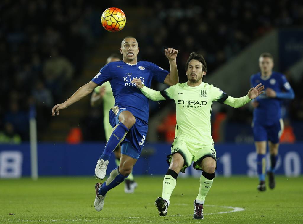 Leicester e Manchester City não corresponderam à expectativa por gols e não saíram do 0 a 0 no King Power Stadium (foto: Adrian Dennis/AFP)