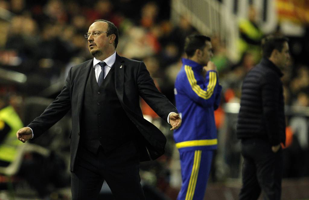 Ídolo do Valencia, o técnico Rafa Benítez está ameaçado no comando do Real Madrid (Foto: Jose Jordan/AFP)