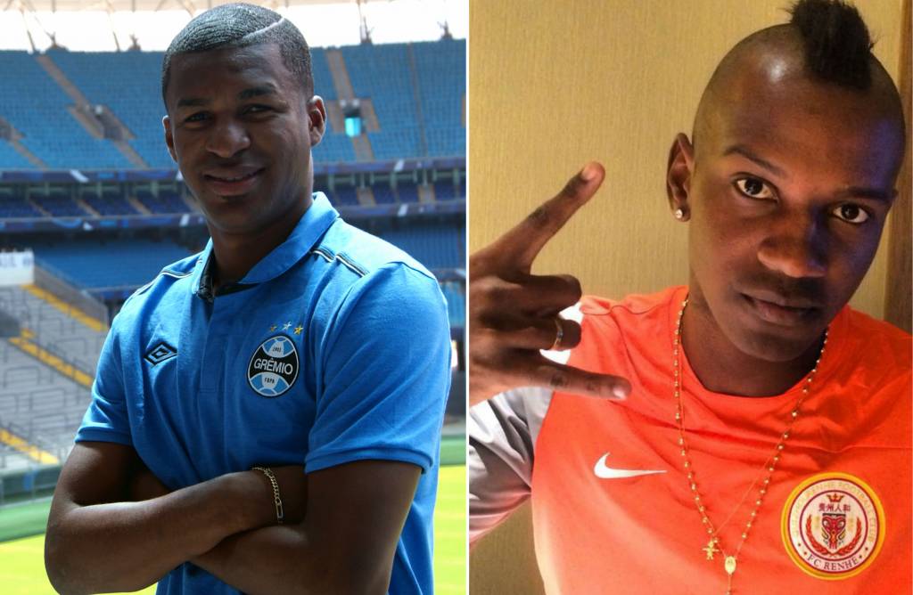 Na última temporada, Erazo defendeu o Grêmio, enquanto que Hyuri estava no futebol chinês (fotos: Rodrigo Fatturi/Grêmio e Arquivo Pessoal)