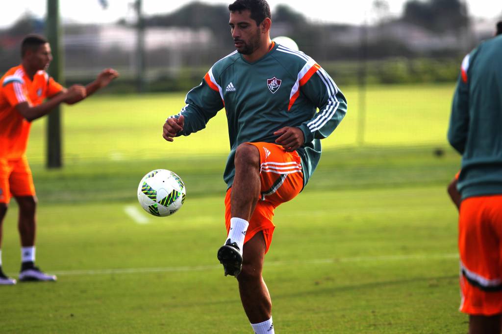 Diego Souza foi a grande novidade do Fluminense em primeiro treino na Flórida (foto: Nelson Perez/FFC)
