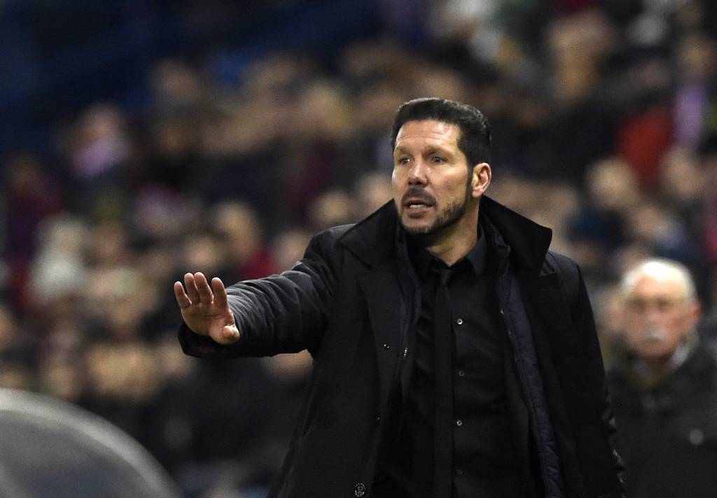 O técnico Diego Simeone vai em busca de uma vitória contra o Celta de Vigo (Foto: Gerard Julien/AFP)