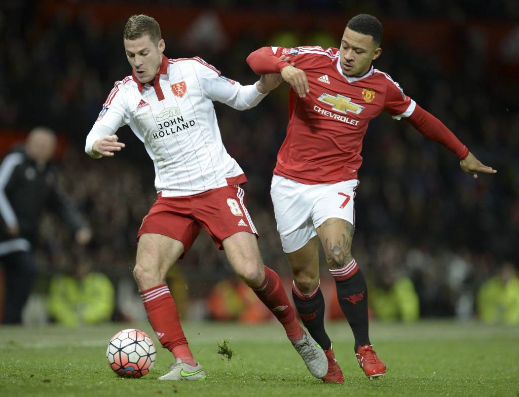 O Manchester United teve dificuldades para vencer o Sheffield United, da terceira divisão inglesa (Foto: Oli Scarff/AFP) 