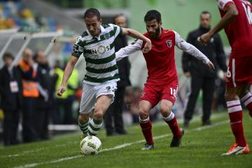 Sporting e Braga empataram por 2 a 2, em Lisboa (Foto: Patricia de Melo Moreira/AFP)