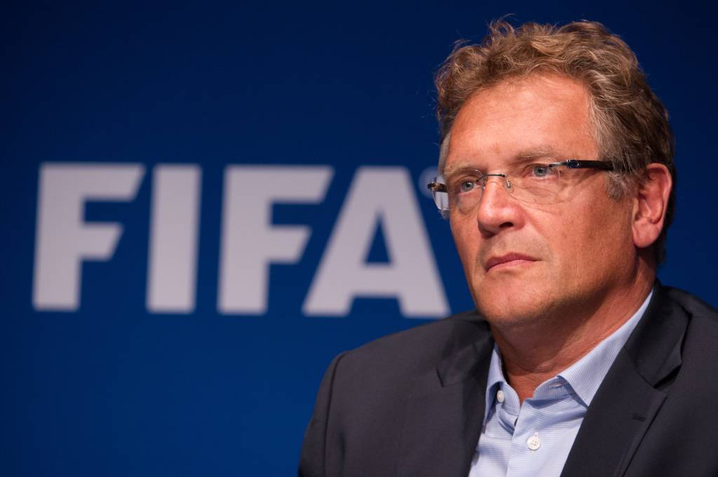 Jerôme Valcke teve sua punição de 12 anos longe de qualquer atividade ligada ao futebol reduzida para dez anos (Foto: Sebastien Bozon/AFP)