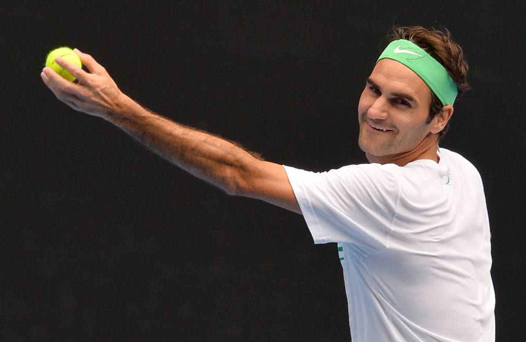 Federer vai em busca da quinta conquista na Austrália (Foto: Paul Crock/AFP)