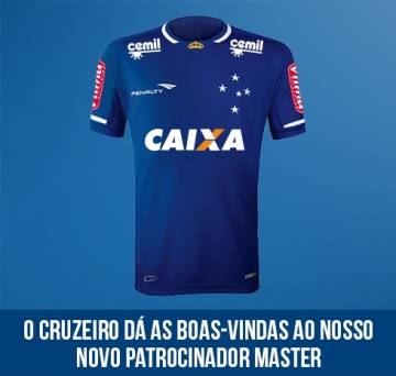 Cruzeiro oficializou acordo com a Caixa por meio de seu site oficial (Reprodução)
