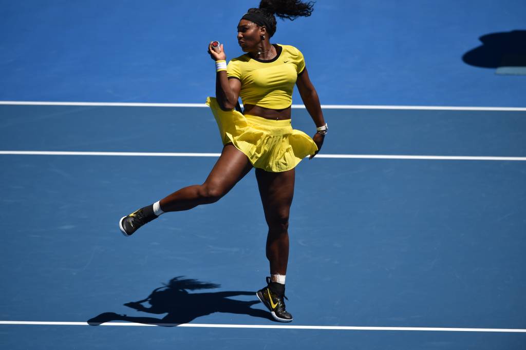 Serena não teve dificuldades contra taiwanesa em Melbourne (Foto:Peter Parks/AFP)