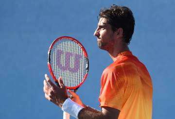Thomaz Bellucci não conseguiu se classificar na chave de duplas em Indian Wells (Foto: AFP)