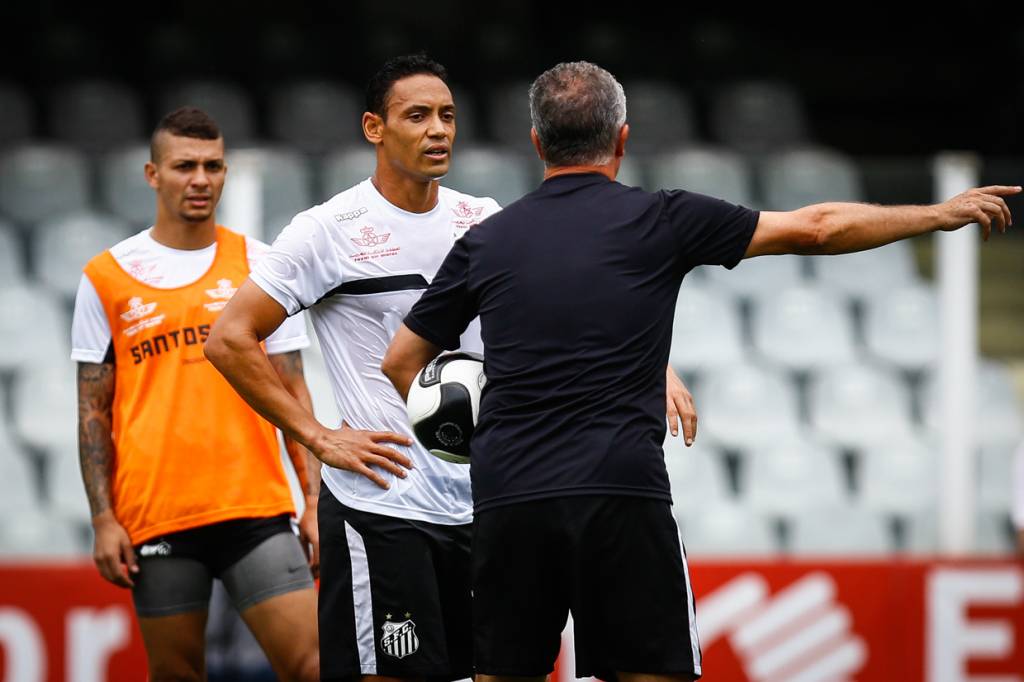 Maior goleador do Brasil em 2015, Ricardo Oliveira segue sendo a principal esperança de gols do Peixe (Foto:Ricardo Saibun)