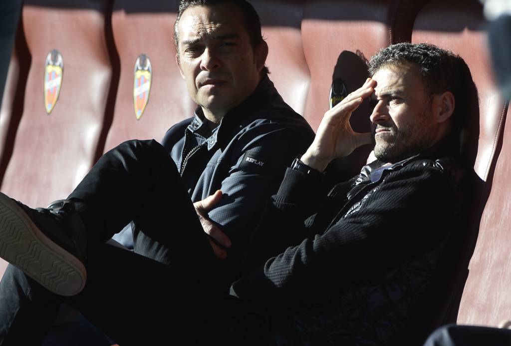 Luis Enrique se disse satisfeito com o desempenho da equipe (Foto: Jose Jordan/AFP)