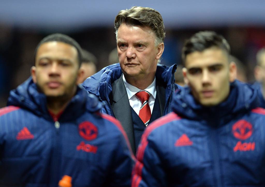 Manchester United's Dutch manager Louis van Gaal arrives for the English Premier League football match between Manchester United and Stoke City at Old Trafford in Manchester, north west England, on February 2, 2016. / AFP / PAUL ELLIS / RESTRICTED TO EDITORIAL USE. No use with unauthorized audio, video, data, fixture lists, club/league logos or 'live' services. Online in-match use limited to 75 images, no video emulation. No use in betting, games or single club/league/player publications.  /
