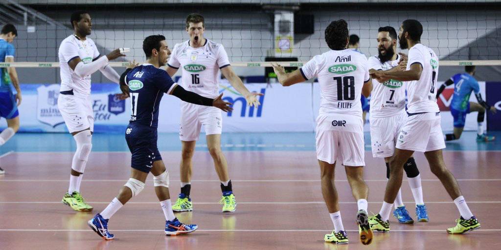 Cruzeiro fez 3 a 0 no Minas e se manteve na ponta da Superliga (Foto: Divulgação)