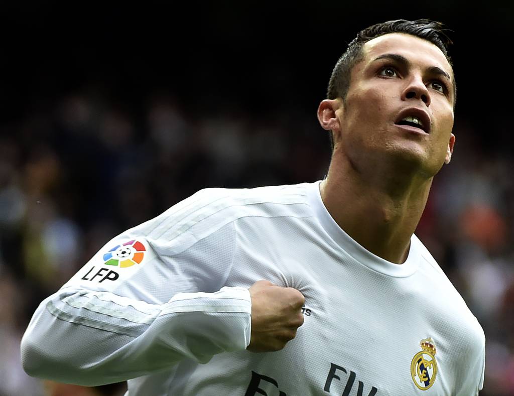 Cristiano Ronaldo foi enfático em coletiva antes da partida contra a Roma (Foto: Gerard Julien/AFP)