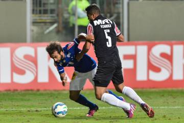 Único gol de Xavier com a camisa celeste foi marcado no clássico contra o Atlético-MG (Juliana Flister/Light Press)
