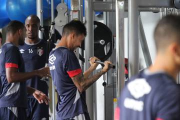 Jogadores do JEC se preparam para partida deste sábado (Foto: Divulgação)